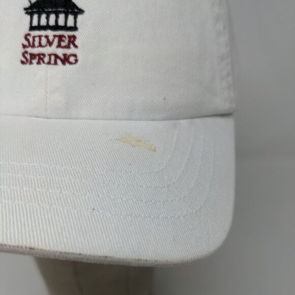Silver Springs Boy's Slideback Hat White Size Ages 5-12 Embroidered Logo - Picture 5 of 12